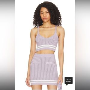 Lovers and Friends Alize Cropped Knit Tank and Skirt Set